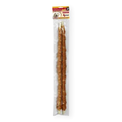 ANTOS raw hide white+chicken roll 18"""" 2pcs