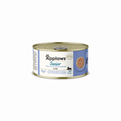 APPLAWS SENIOR CATS TUNA WITH SARDINE IN JELLY TIN