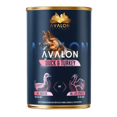 AVALON TURKEY & DUCK DOG FOOD 410G