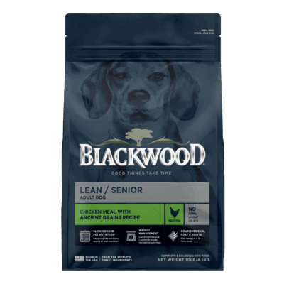 BlackWood Lean Senior Adult Dog - Chicken Meal with Ancient Grains Recipe