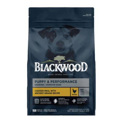 BlackWood Puppy and Performance – CHICKEN MEAL WITH ANCIENT GRAINS RECIPE