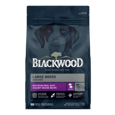 BlackWood Large Breed Adult Dog - Whitefish Meal with Ancient Grains Recipe