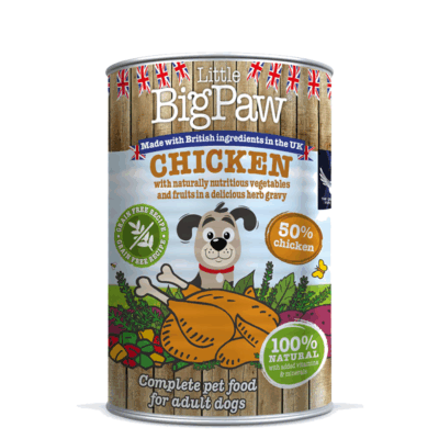LITTLE BIG PAW DOG GRAIN FREE CHICKEN 390G TIN