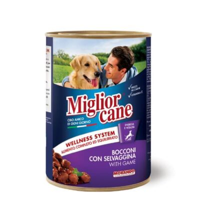 MIGLIOR CANE CHUNKS FOR DOG WITH GAME 405GM