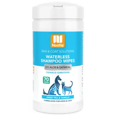 Nootie - Waterless Shampoo Wipes with Aloe and Oatmeal Sweet Pea & Vanilla