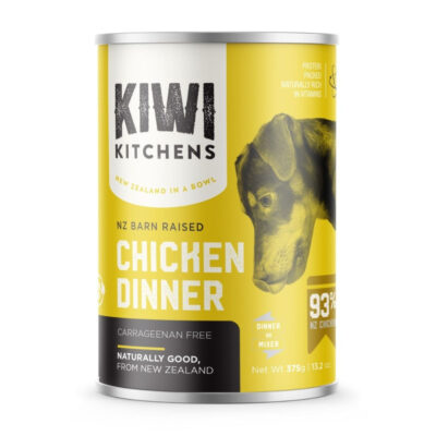 Kiwi Kitchens Barn Raised Chicken Dinner Canned Wet Dog Food 375g