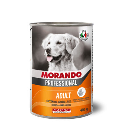 MORANDO PROFESSIONAL CANE CHUNKS WITH LAMB AND RICE ADULT 405 GM