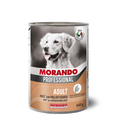 MORANDO PROFESSIONAL CANE PATE' WITH CHICKEN AND LIVER ADULT 400 G