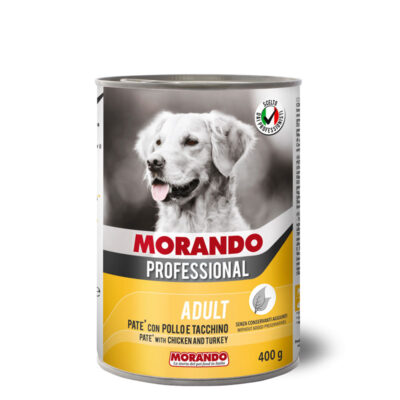MORANDO PROFESSIONAL CANE PATE' WITH CHICKEN AND TURKEY ADULT 400 GM