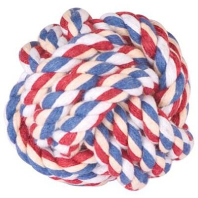Ideal dog Coloured Cord Ball 11cm