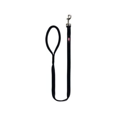 SOFT ELEGANCE LEASH L-XL BLACK GRAY