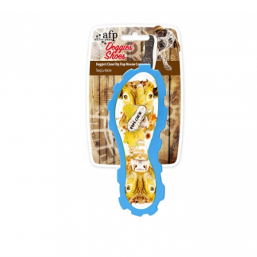 AFP DOGGIES CHEW FLIP FLOP MEOOW COW