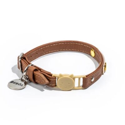 BROWN BOHEME CAT COLLAR 16-28CM