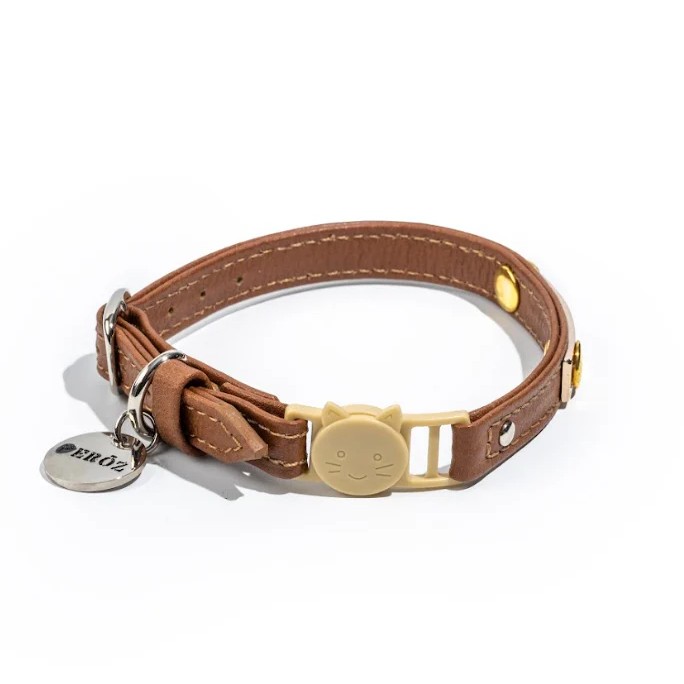 BROWN BOHEME CAT COLLAR BROWN BOHEME CAT COLLAR