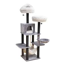 CAT TREE LONDON GREY