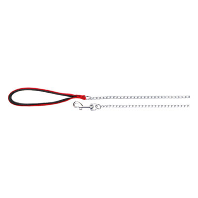 CHAIN LEASH WITH NYLON HAND LOOP XS-S