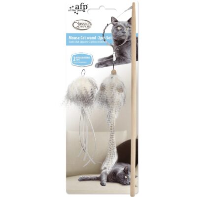 CLASSIC COMFORT- MOUSE CAT WAND- SET