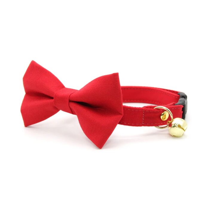 DOGGY CAT COLLAR RIBBON RED