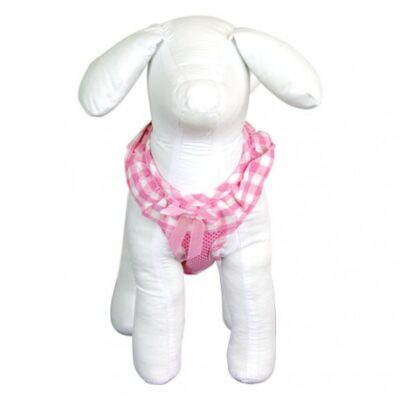 DOOGY AIR MESH HARNESS PATTERN VICHY M PINK