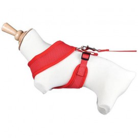 DOOGY AIR MESH HARNESS PATTERN VICHY M RED
