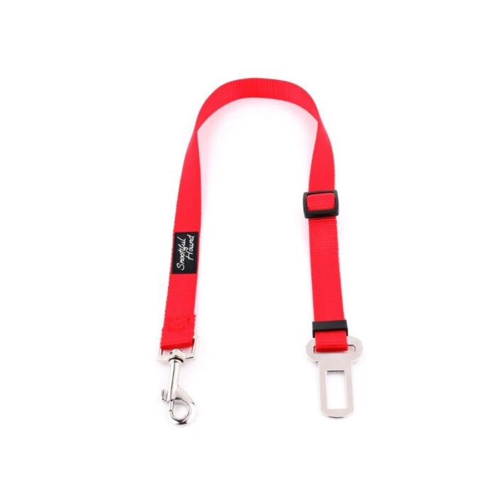 DOOGY LEASH SECURITY CAR BELT RED
