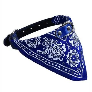 DOOGY BANDANA COLLAR BLUE 25-33CM