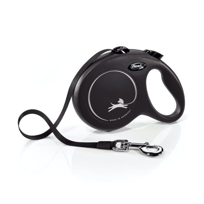 FLEXI STYLE TAPE LEASH BLACKk