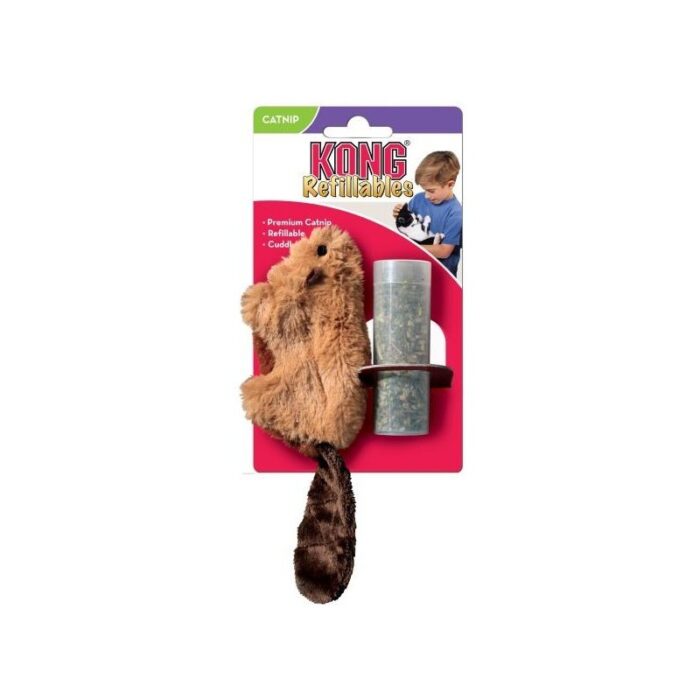 KONG Beaver Refillable Catnip Toy