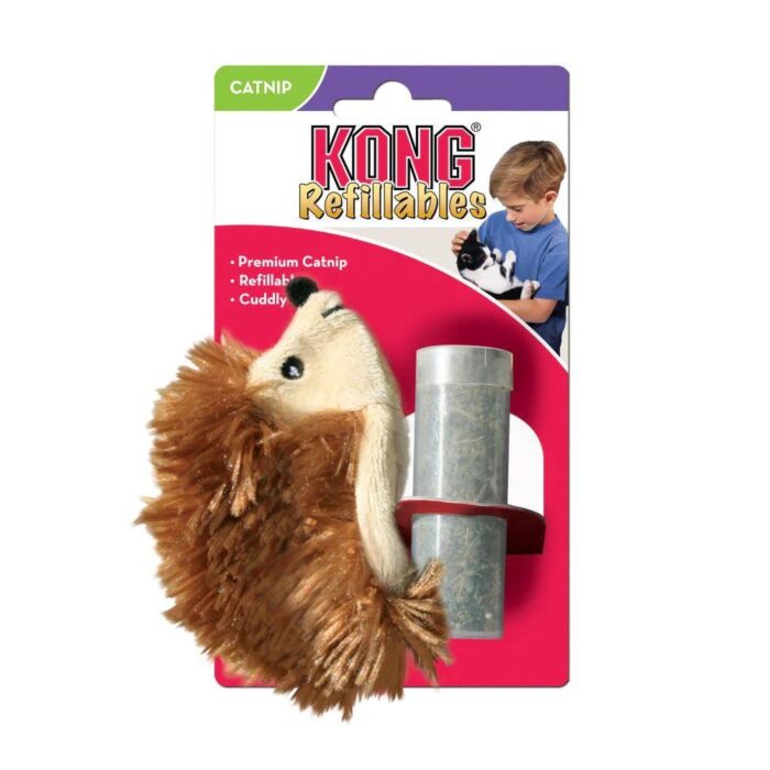 KONG - Refillables Hedgehog Cuddle Toy - North American Premium Catnip
