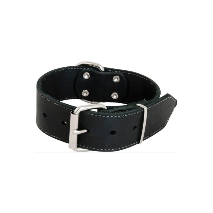 LEATHER COLLAR 50MM 75CM BLACK LEATHER COLLAR 50MM 75CM BLACK