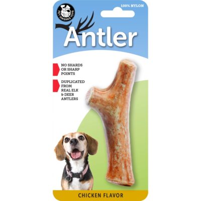 Pet Qwerks Nylon Antler Toy Small Chicken