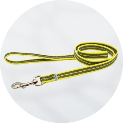 SPRENGER RUBBERIZE LEASH W/ HANDLE 1.2M Yellow