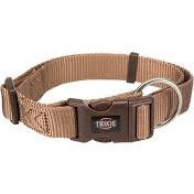 TRIXIE M-L PREMIUM COLLAR CARAMEL