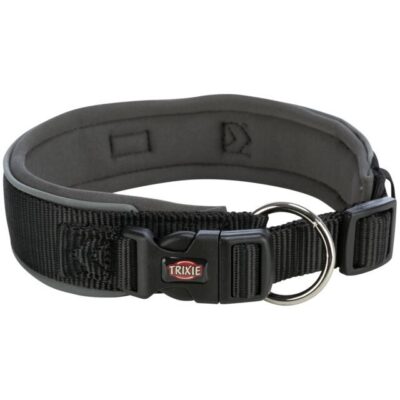 TRIXIE M-L PREMIUM COLLAR GRAPHITE