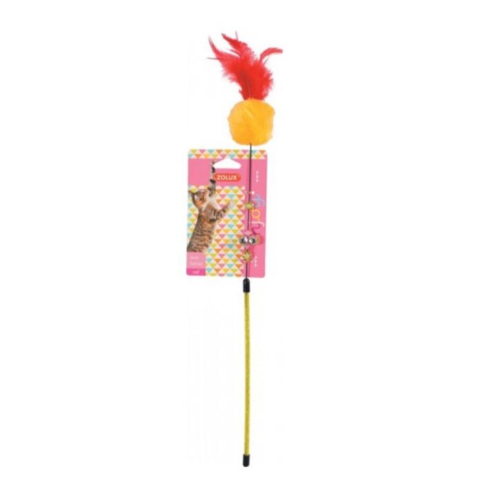 ZOLUX CAT TOY POMPOM STICK ZOLUX CAT TOY POMPOM STICK