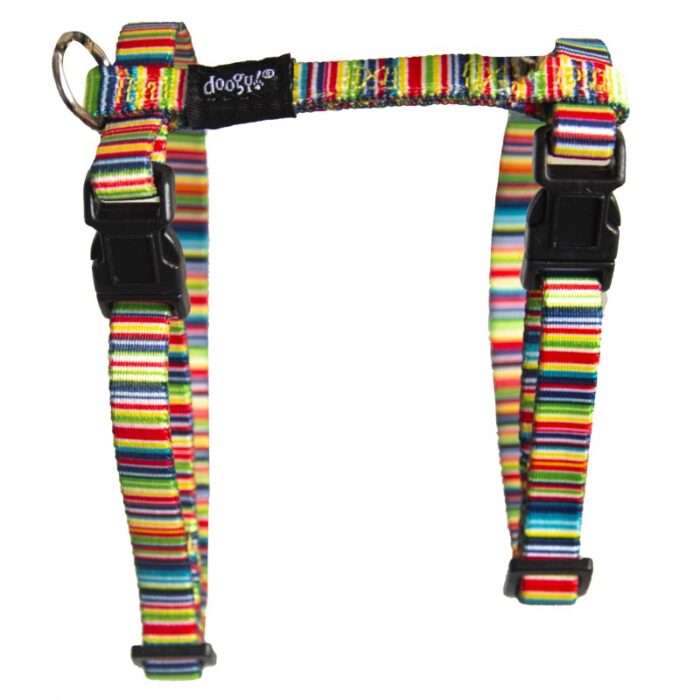 fancy cat harness and leash set rainbow
